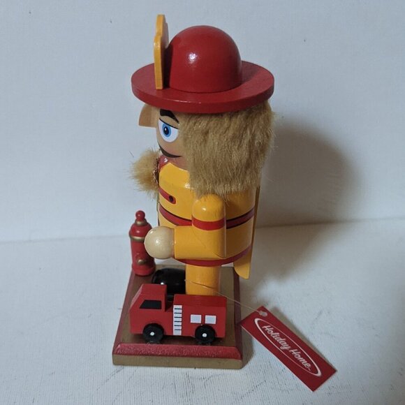 NWT 6" Mini Wooden Fireman Nutcracker Christmas Holiday Home Decor Collectible - Picture 5 of 10